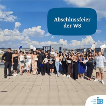 Abschlussfeier-Gruppenbild der WS IB Böblingen Jahrgang 2023