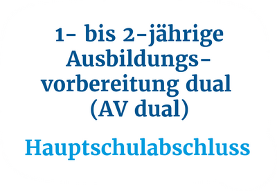 Information über die duale Ausbildungs- und Arbeitsvorbereitung für den Hauptschulabschluss. | © Name